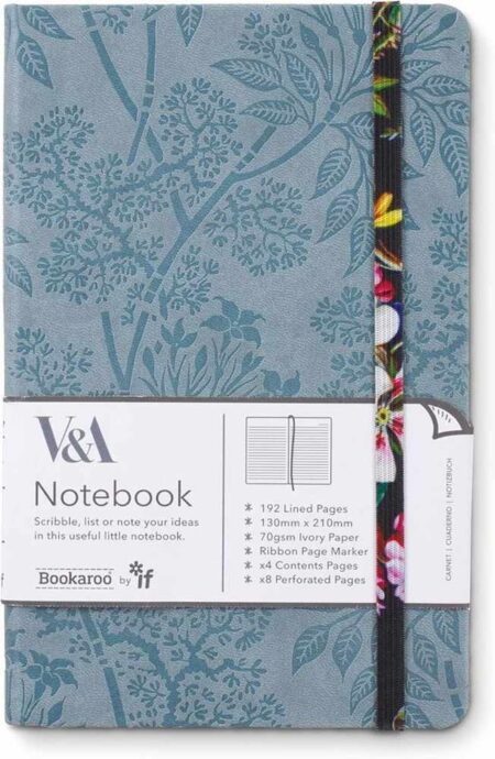 Libreta Bookaroo A5 V&A Kilburn Black Floral